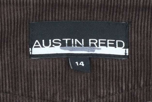 Austin Reed Women's Brown Skirt Size 14 Corduroy