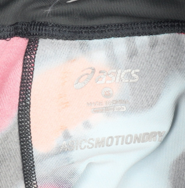 Close-up detail of Asics Women's Multicoloured XS Cropped Leggings
