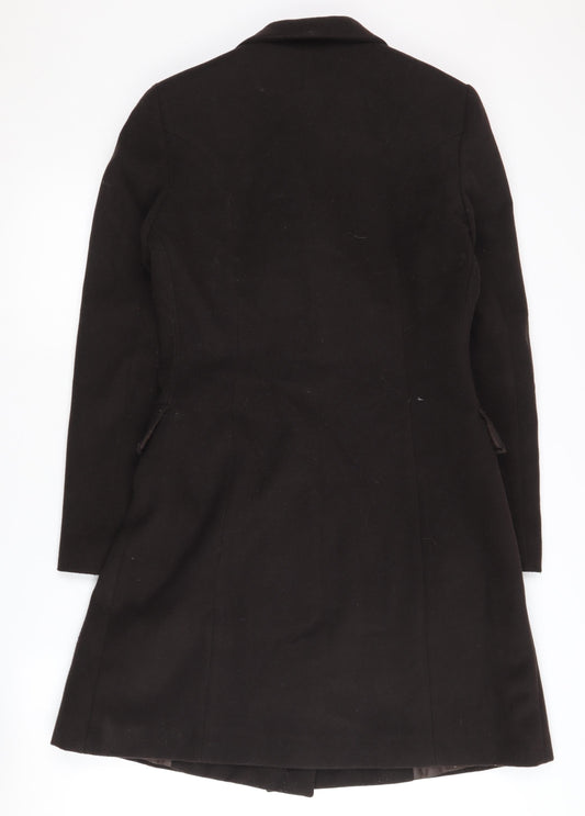 Calvin Klein Women's Black Long Overcoat Size 14