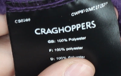 Craghoppers Women's Purple Fleece Jacket Size 8