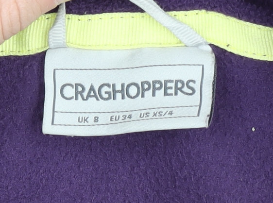 Craghoppers Women's Purple Fleece Jacket Size 8