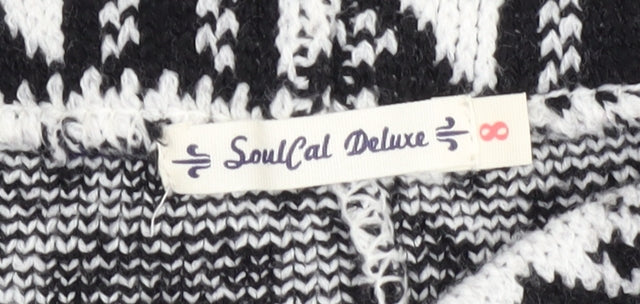 SoulCal Deluxe Women's Black Geometric Winter Leggings