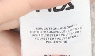 Fila Unisex Grey Logo Sweatshirt, Size S, Pullover