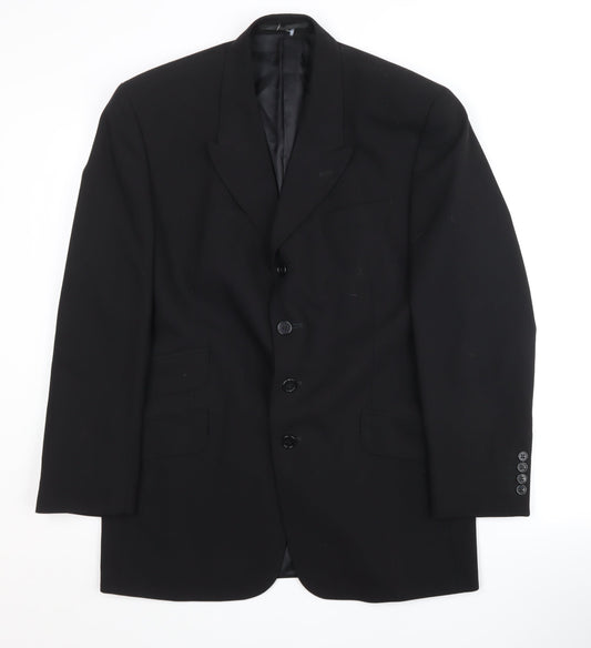 Pierre Cardin Men's Black 38S Blazer Jacket
