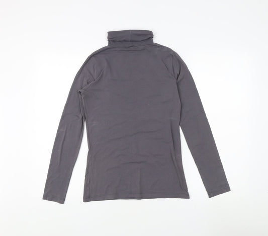 GAP Women's Grey Long Sleeve Roll Neck Top S