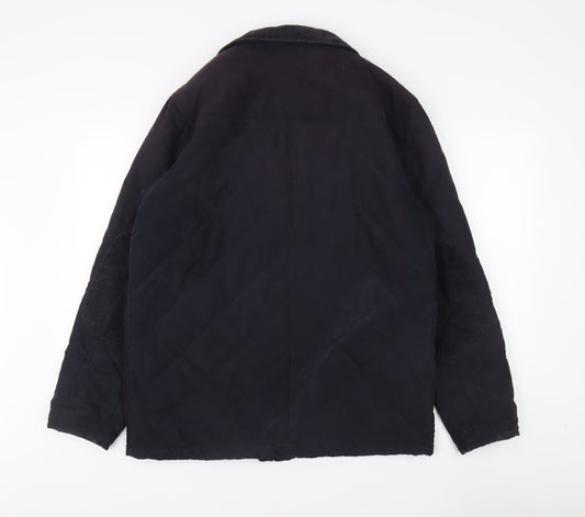 James Pringle Men's Black Quilted Jacket Medium