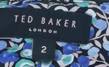 Ted Baker Women's Black Striped Trousers, Size S