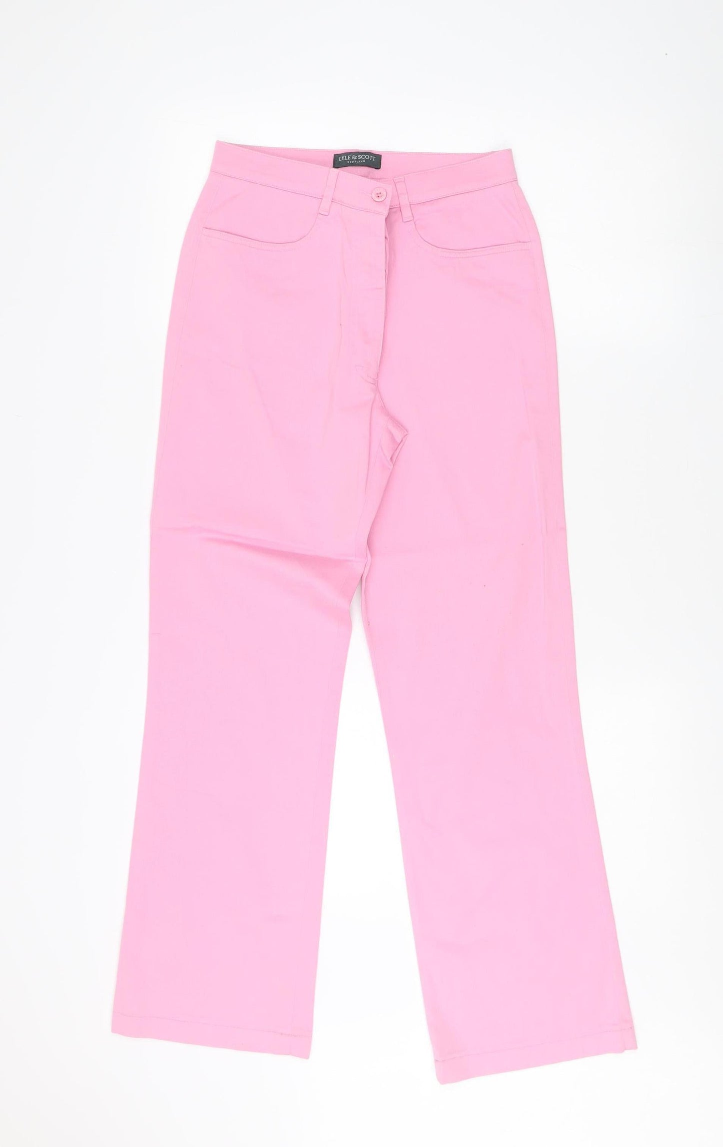 Lyle & Scott Women’s Pink Trousers, Size 8, Cotton