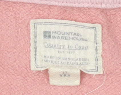 Mountain Warehouse Teens Pink Sweatshirt Size 13