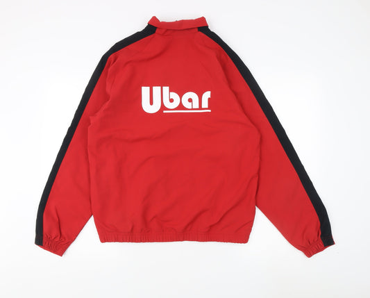 Nike Unisex Red Small Logo Sports Jacket