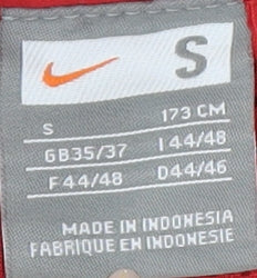 Nike Unisex Red Small Logo Sports Jacket