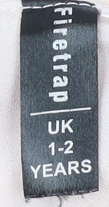Close-up detail of Firetrap girls’ floral dress set, black, 12-24 months
