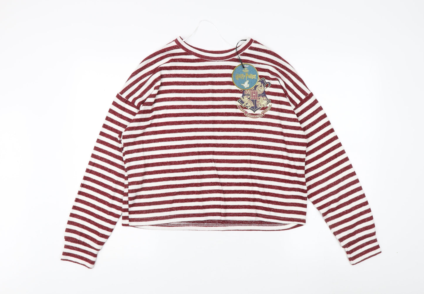 Harry Potter Gryffindor Women's Red Striped Sweatshirt L 14-16