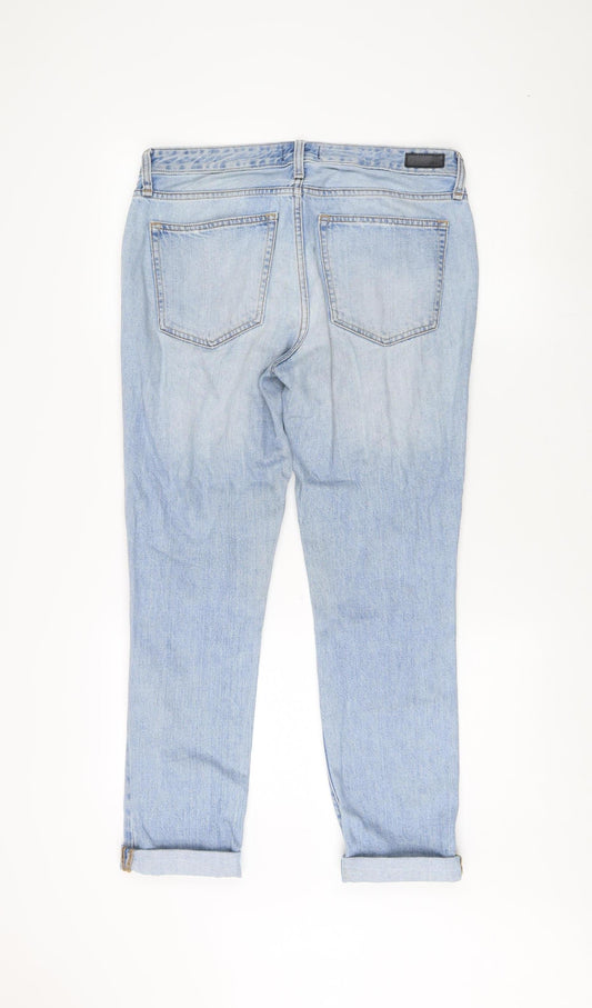 Abercrombie Women’s Blue Distressed Boyfriend Jeans
