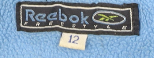 Reebok Women's Blue Puffer Jacket Size 12 Hooded Winter Coat
