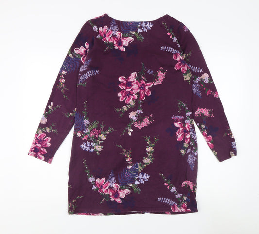 Joules Women's Floral Tunic Blouse, Size 12, Multicoloured