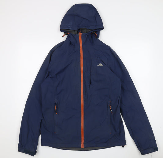 Trespass Men's Blue Waterproof Windbreaker Jacket S 35-37"