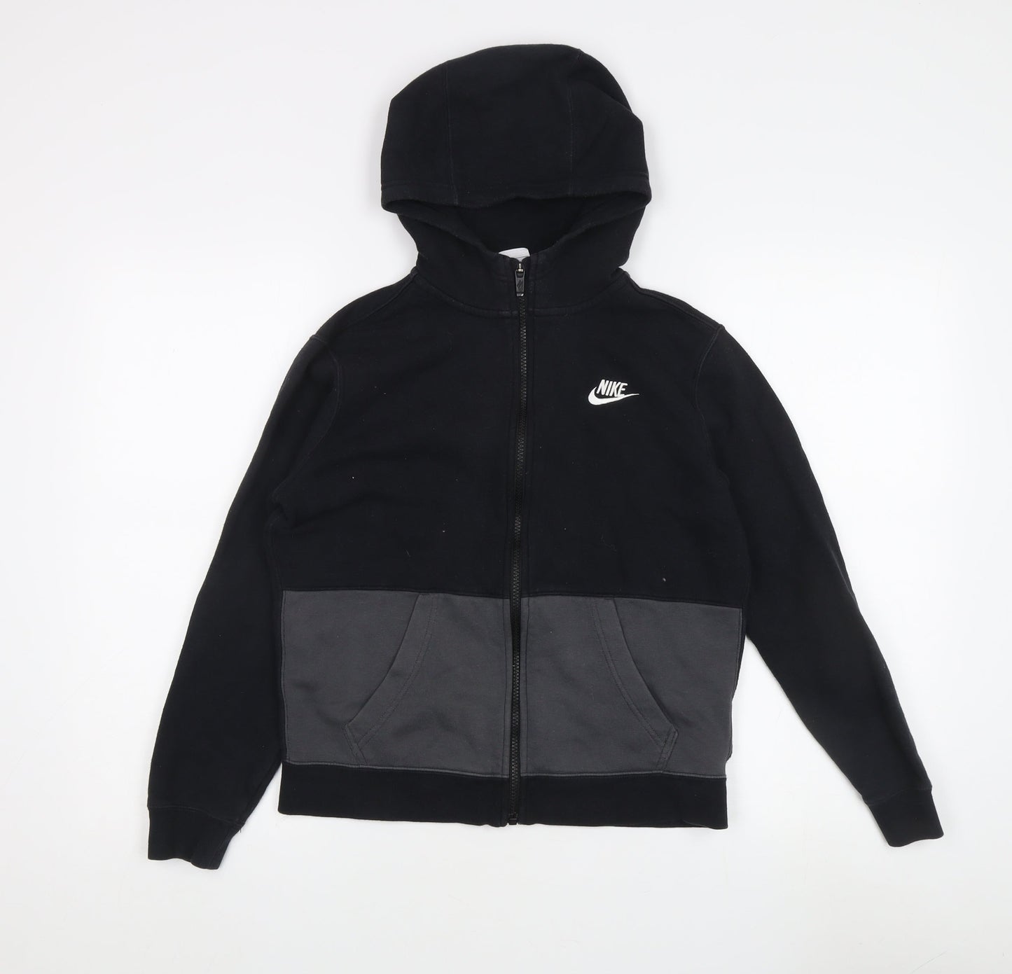 Nike Teens Black Full Zip Hoodie (L)