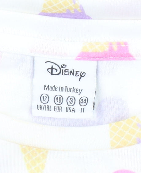 Disney Women's Multicoloured Printed T-Shirt Size 12