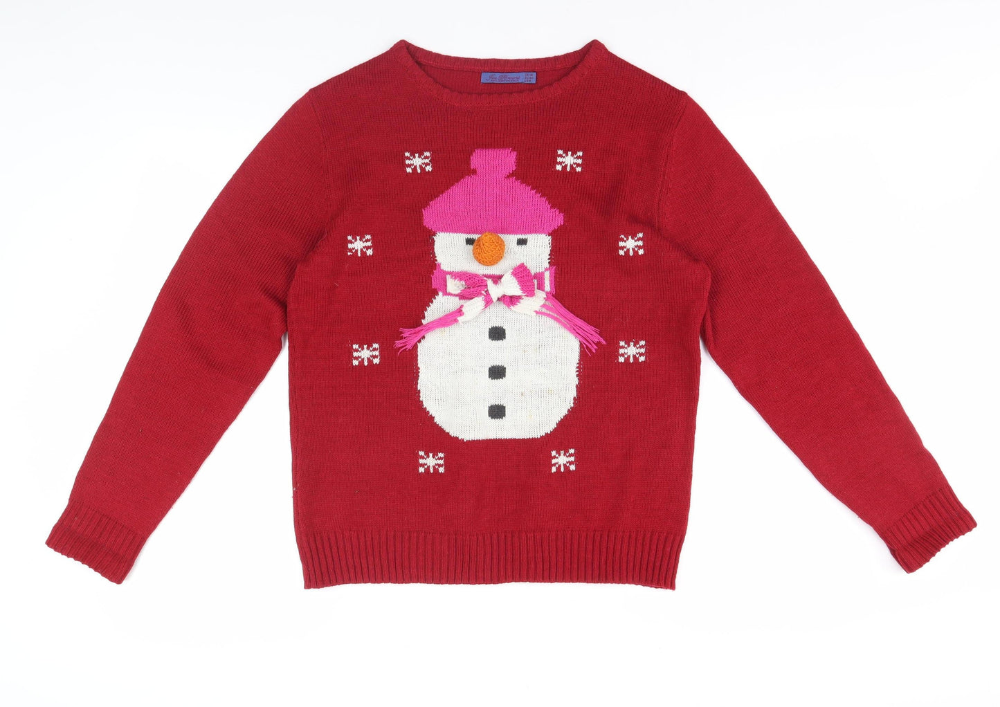 Joe Browns Women's Red Pullover Christmas Jumper Size 12