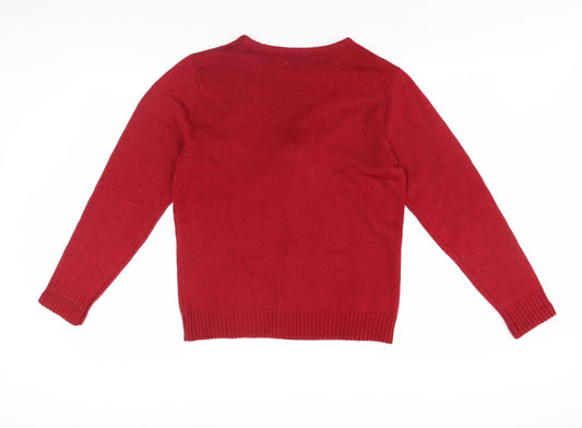 Joe Browns Women's Red Pullover Christmas Jumper Size 12