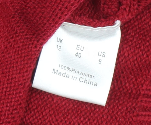 Joe Browns Women's Red Pullover Christmas Jumper Size 12