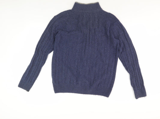 Daniele Bla Men's Blue Small Pullover Jumper