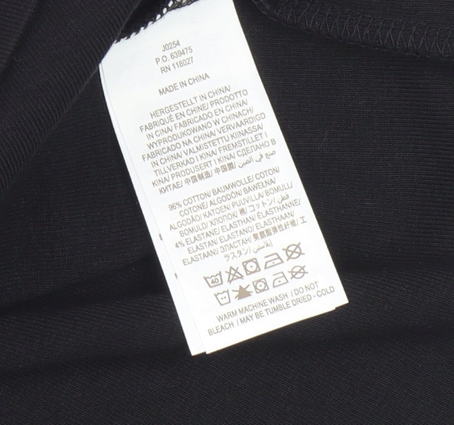 Boden Women’s Black High Neck Long Sleeve T-Shirt