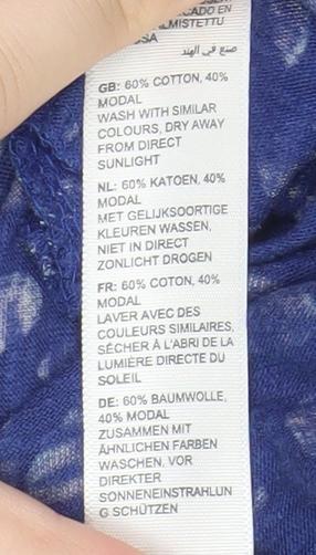 Fat Face Women's Blue Geometric Dress Size 10