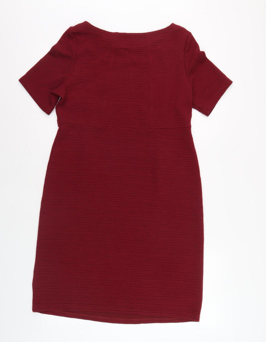 White Stuff Women's Red Shift Dress Size 12