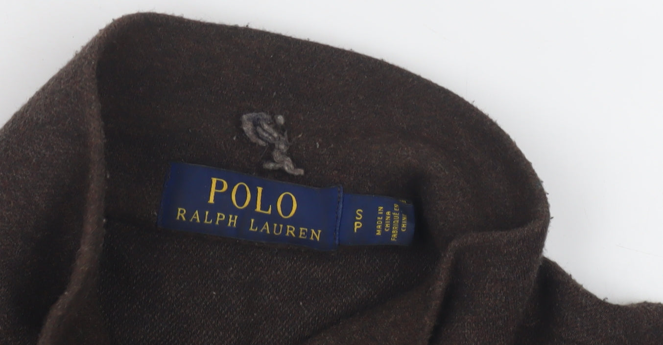 Polo Ralph Lauren Men's Brown 1/2 Zip Sweatshirt, Size S