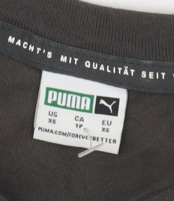 Puma Unisex Adults Black XS Crew Neck T-Shirt