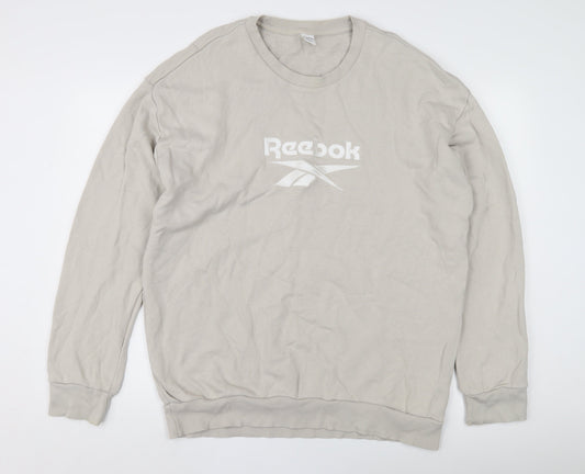 Reebok Men's Beige Pullover Sweatshirt Size L