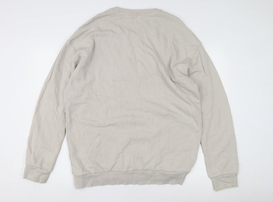 Reebok Men's Beige Pullover Sweatshirt Size L