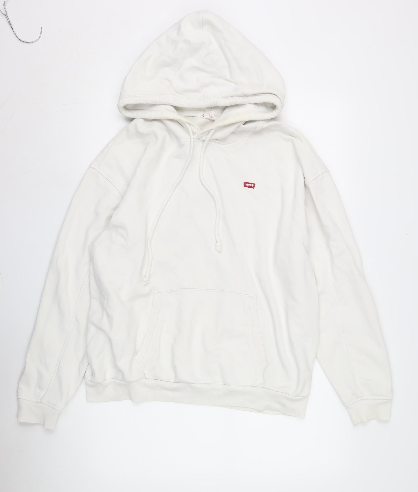 Levi's Men's White M Hoodie Pullover with Logo