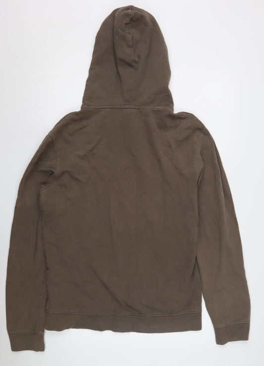 AllSaints Men's Brown Pullover Hoodie S