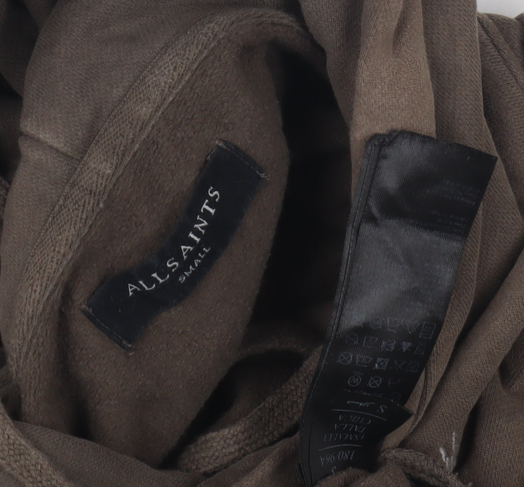 AllSaints Men's Brown Pullover Hoodie S
