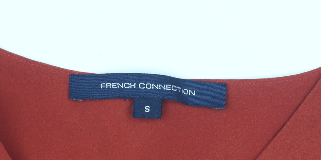 French Connection Women's Red Sleeveless Blouse