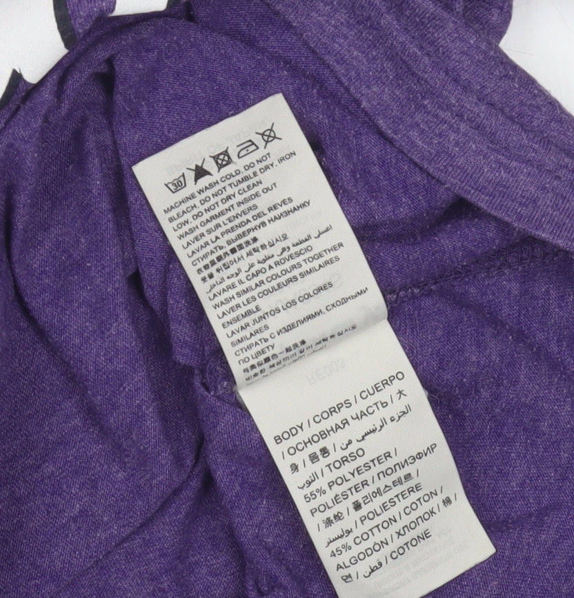 Superdry Womens Purple Jersey T-Shirt Medium