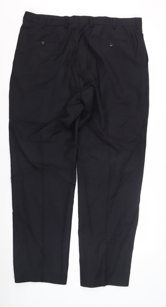 Austin Reed Men's Black Dress Pants 40L Formal Trousers