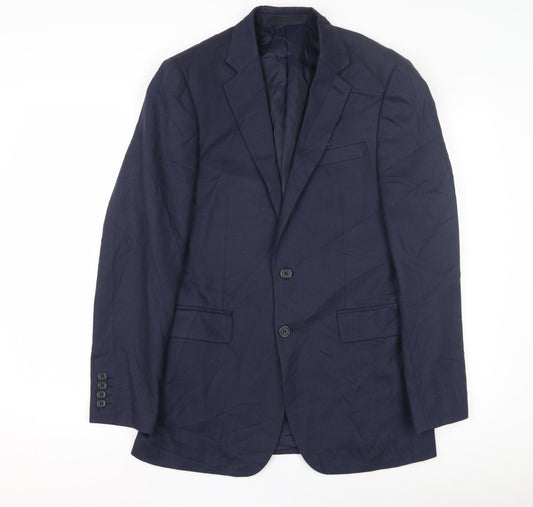 Jaeger Men's Blue Classic Blazer Jacket, 36R