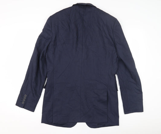 Jaeger Men's Blue Classic Blazer Jacket, 36R