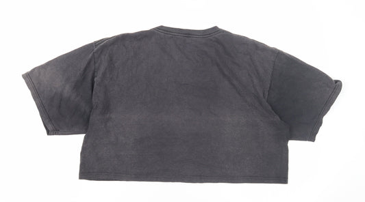 Hard Rock Cafe Black Cropped T-Shirt Unisex L