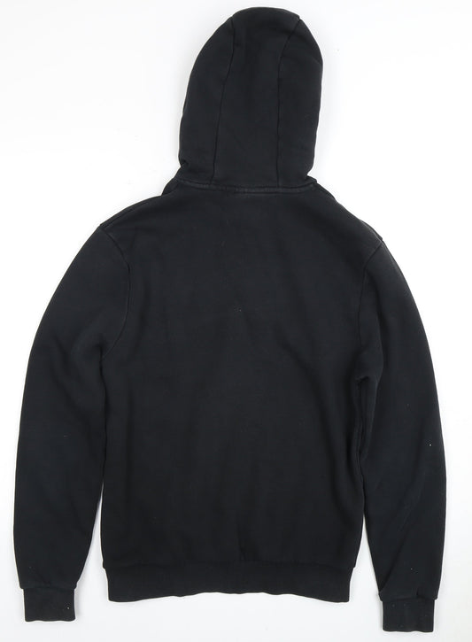 Fila Men's Black Logo Pullover Hoodie, Size S