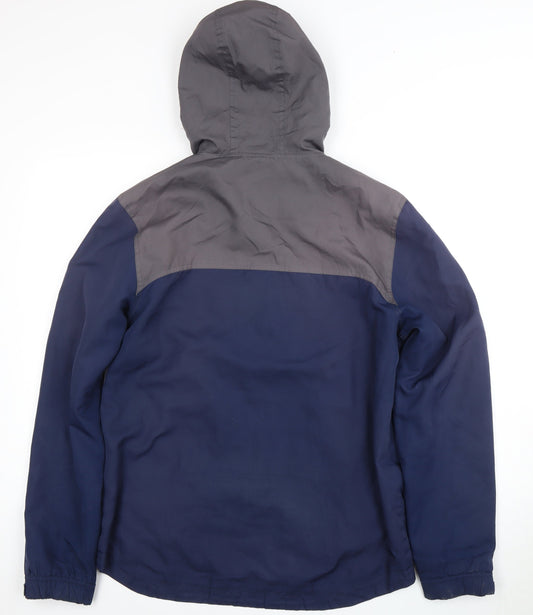 McKenzie Men's Blue Medium Hooded Windbreaker Jacket