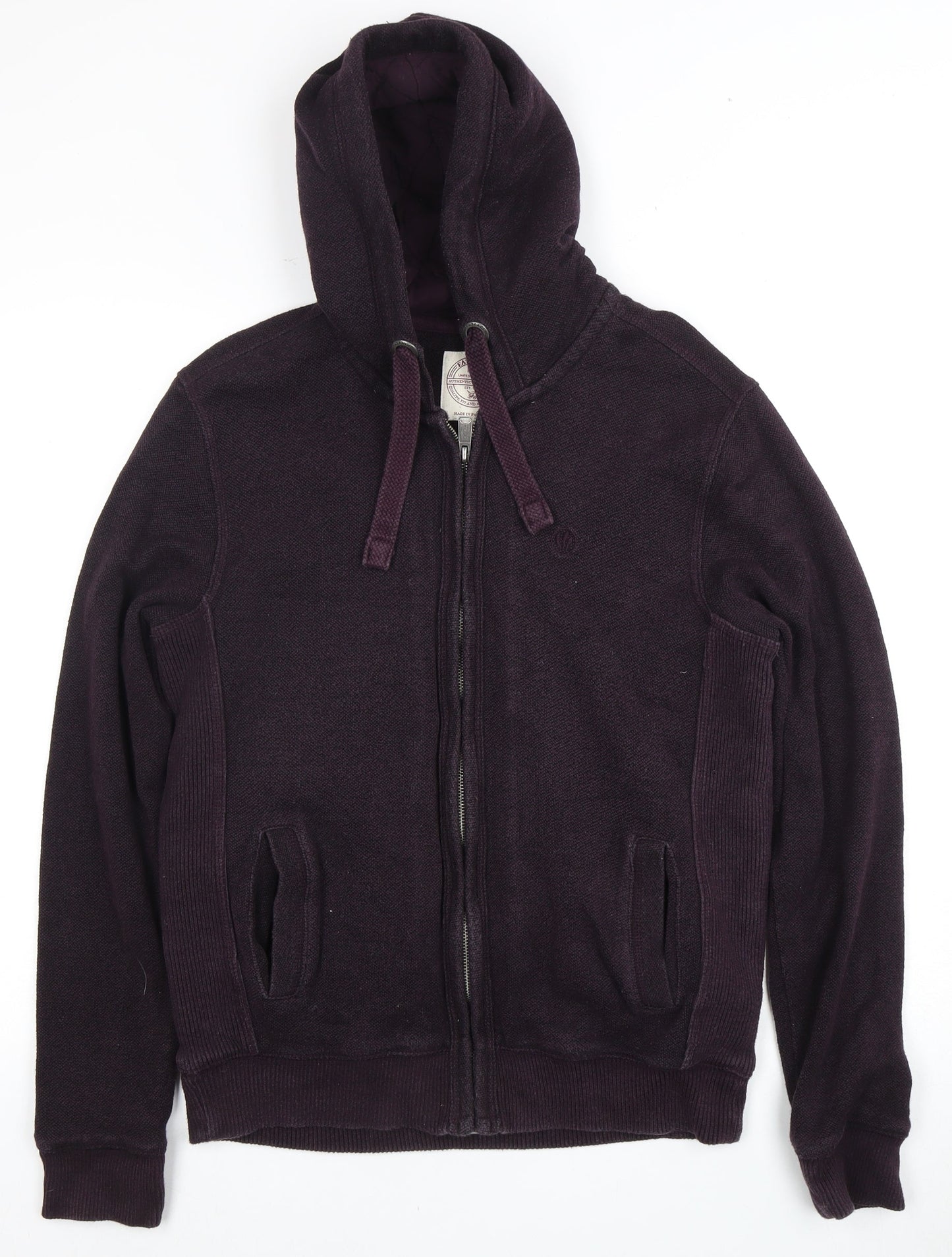 Fat Face Men's Small Full Zip Hoodie - Knit Cotton Blend