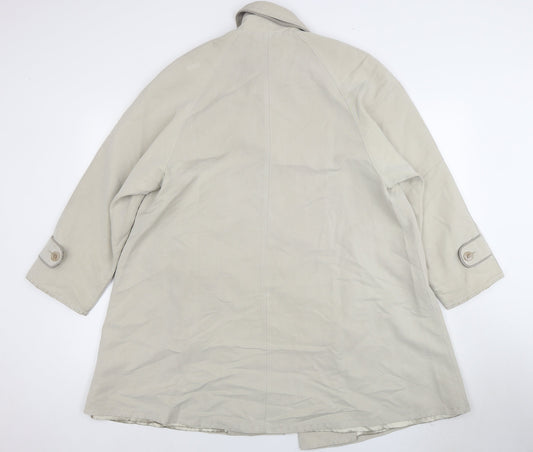Dannimac Women's Beige Long Overcoat Size S