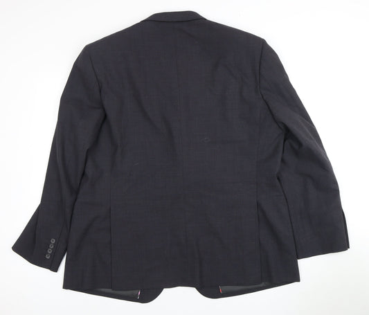 Jeff Banks Men's Grey Blazer, 48 Regular Fit