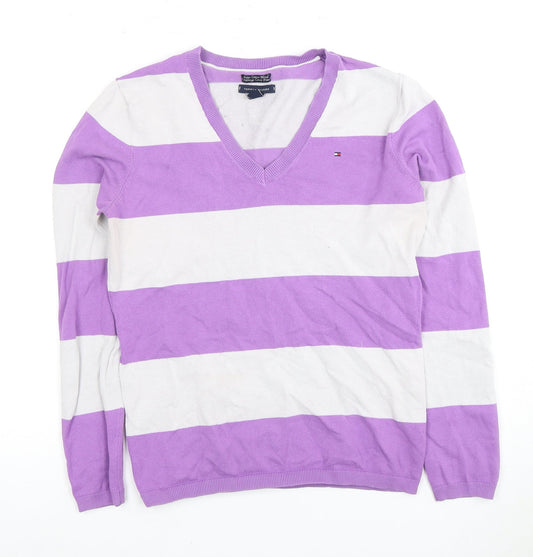 Tommy Hilfiger Women's Multicoloured Striped Jumper M