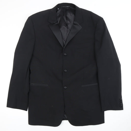 Moss Bros Men's Black Tuxedo Blazer 40R Formal Jacket